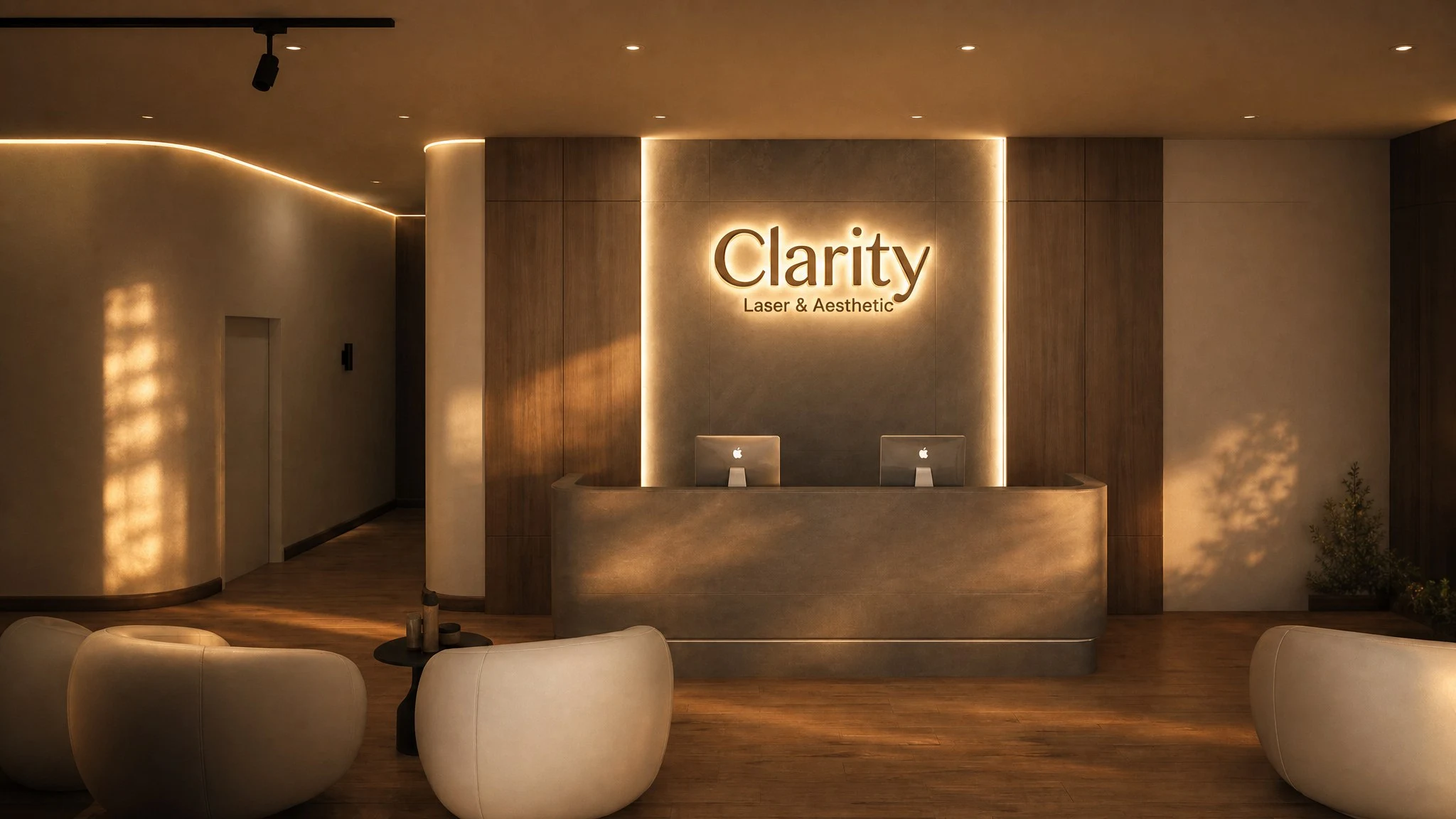 บรรยากาศภายใน Clarity Clinic ราชเทวี · เครื่องมือ medical-grade