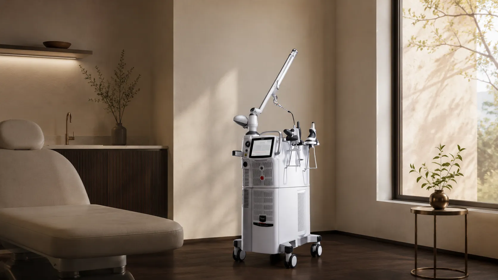 เครื่อง ER:YAG Erbium Laser ในห้องหัตถการ